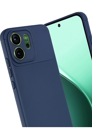 Newface - 39 - Oppo Reno 14f Auto Focus Karbon Kapak - Csmo-tex - - Lacivert