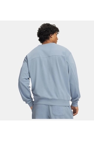 Under Armour Ua Rival Lightweight Crew Erkek Sweatshirt 6009347-448 Mavi