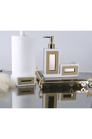 Portofino Kağıt Havluluk Beyaz Altın Beyaz