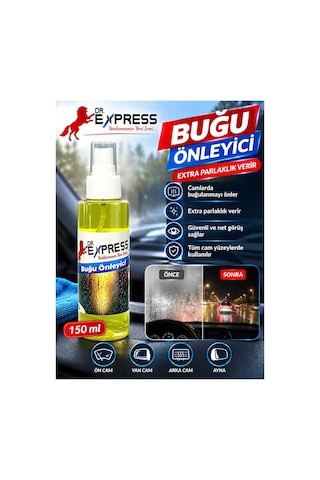 Oto Cam Buğu Önleyici Sprey Kask Cam Plastik Gözlük Buğu Önleyici Gözlük Camı Buğu Giderici 150 Ml