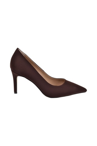 Pullman 8 Cm İnce Topuk Kadın Stiletto Pl-89gv Kahve Saten