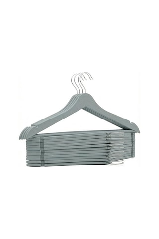 Orret Home 6 Adet Ahşap Görünümlü 360 Döner Plastik Elbise Askısı / Esnek Ve Dayanıklı Mont Kaban Askısı / Çok Renkli