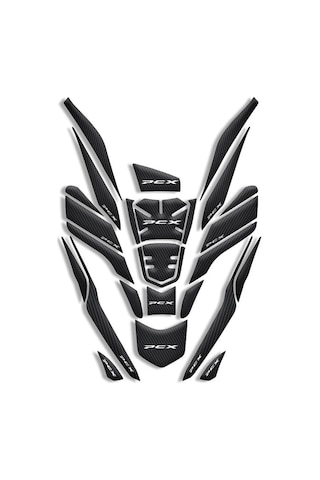 Pcx Uyumlu 26 Parça Tank Pad Full Set 2021-2024 Karbon