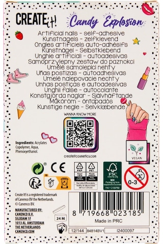 Create It Takma Tırnak Seti - Rainbow - Candy Explosion