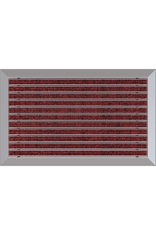 Arfen Halı Üst Yüzeyli Kırmızı Alüminyum Paspas 40X70 Cm