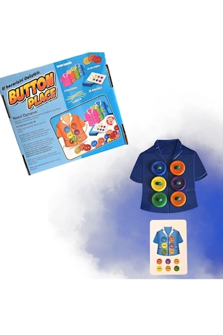 Button Place Düğme İlikleme, Gömlek & Kıyafet Giydirme Kutu Oyunu