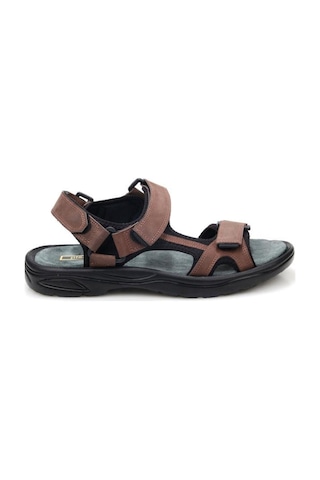 Pisagor Ps-33700 Ortopedik Erkek Sandalet Kahve