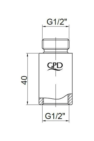 Gpd Musluk Batarya Uzatma 4 Cm Uzt06 Krom