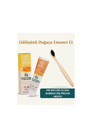 Bamboo Diş Fırçası & Misvak Propolis Diş Macunu Seti - Doğal Ağız Bakımı Tam Koruma
