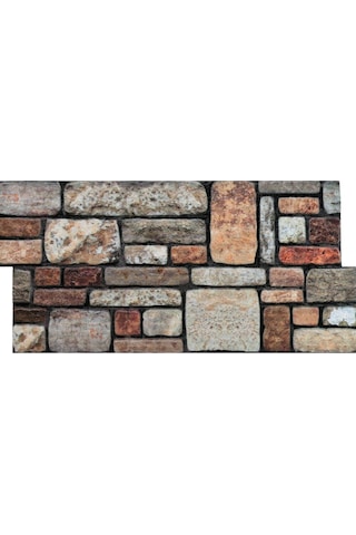 5 Adet X Karma Taş Desenli 3D Strafor Köpük Duvar Kaplama Paneli (446785824)