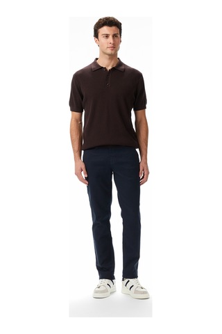 Nautica Erkek Kahverengi Regular Fit Kısa Kollu Triko Düz S55110t Kahverengi