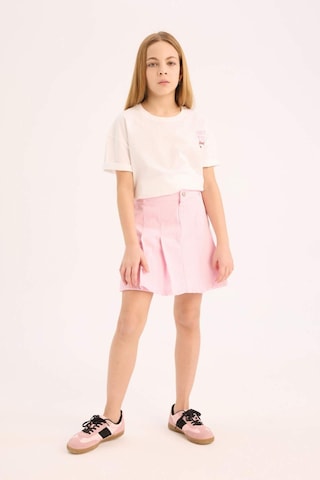 DeFacto Kız Çocuk Pileli Gabardin Etek D9340A825SPPN441 Pembe
