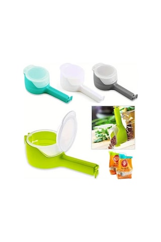 Willowhaven 2 Adet Yeşil Döküm Ağzı Klipsli Gıda Saklama Kilitleri Fasulye Tahıl Yulaf