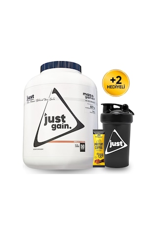 Just Nutrition Mass Gainer Karbonhidrat Tozu 2500 Gr 50 Servis Çikolata + Shaker + Protein Kahve çikolata