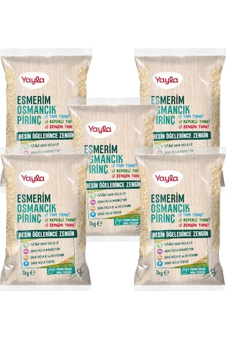 Yayla Esmerim Osmancık Pirinç 1 Kg X5