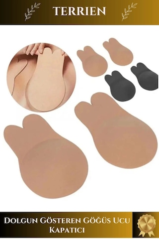 Özel Üretim Dikişsiz Göğüs Dikleştirici Dolgun Gösteren Göğüs Ucu Kapatıcı Dikleştirici Sütyen Bej