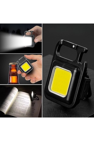 Buffer Anahtarlıklı, Açacaklı,güçlü Mıknatıslı El Feneri Siyah