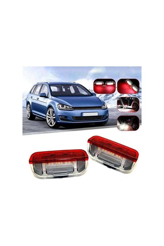 Dinosaurs Adet Araba Led Kapı Uyarı Işığı Hoş Geldiniz Projektör Golf 6 7 Jetta Mk5 Mk6 Passat B6 B7 Cc Tıguan Scirocco