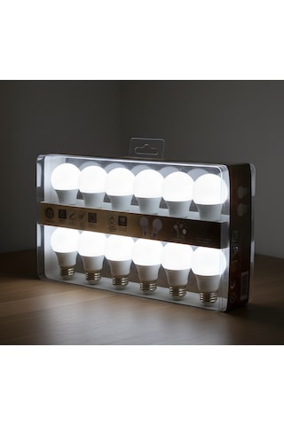 Kes171 12w 220v E27 6500k Beyaz Led Ampul 12'li Paket