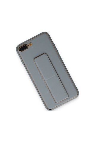 Newface Apple iPhone Uyumlu 7 Plus Kılıf Coco Deri Standlı Kapak - Semeglbl - 35 Sky Blue