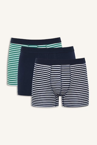 Defacto Regular Fıt Çizgili 3lü Boxer E9580ax26spnv135 Lacivert-nv135