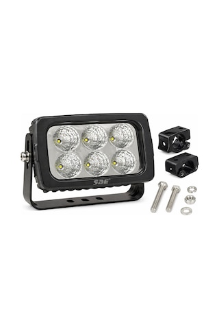 Mega Oto Market 6 Led Off Road Projektör Work Light 9-36v Ip68 Su Geçirmez Araç Üstü Çalışma Lambası Sis Farı