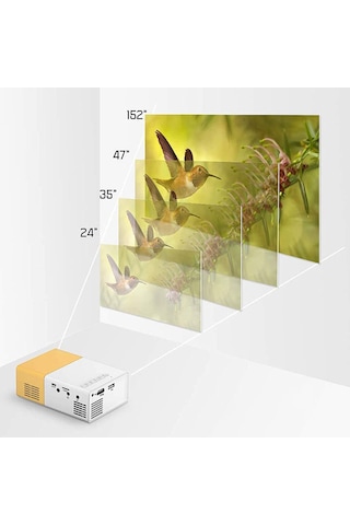 G5ln Mini Projector, H1080 1080p Table Ortable Movie Projector,