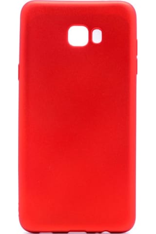 Samsung Uyumlu Galaxy C9 Pro Kilif Mat Estetik Silikon Kirmizi 251607810