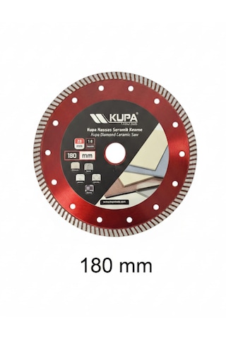 Kupa Hassas Seramik - Granit Kesme Diski 180 Mm - 1,8 İncelik