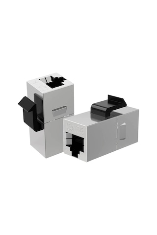 Cat6 Metal Keystone Jack RJ45 Kablo Birleştirici Uzatma - 5 Adet