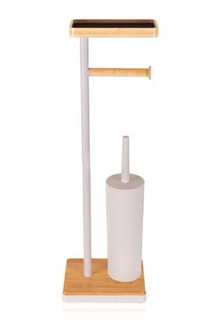 The Mia Tepsili Ve Fırçalı Tuvalet Kağıdı Standı Gri 761 Gri