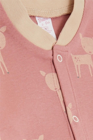 Breeze Kız Bebek Tulum Sevimli Ceylancık Desenli 0 3 Ay 6 Ay, Gülkurusu Gülkurusu