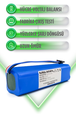 Dreame F9 Uyumlu Batarya 6400mah