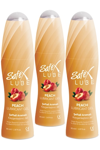 Safex Lube Kayganlaştırıcı Jel Şeftali 3 x 85 ML