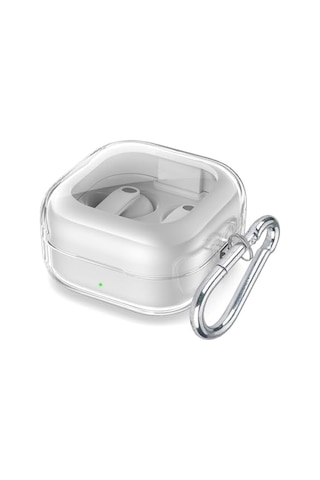 Samsung Uyumlu - Galaxy Buds 4 Pro Kılıf Askı Aparatlı Transparan Silikon Şeffaf
