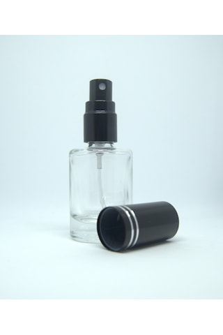 Boş Parfüm ve Kolonya Şişesi 12 ML 3 Adet Boş Metal Siyah Sprey