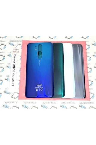 Yunjiwu Redmi Note 8 Pro Arka Pil Batarya Kapağı Cam 503821631 Xiaomi Siyah