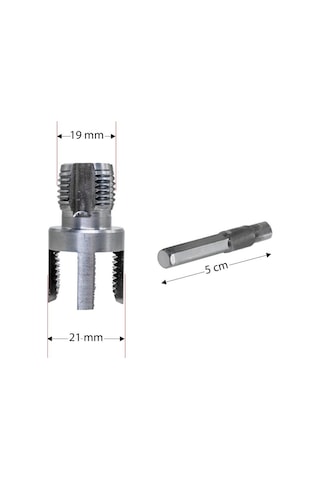 Kalite Pvc Pprc Boru Iç Ve Dış Diş Açma Aparatı 1/2" 20 Mm
