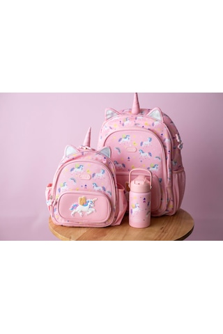 Packnjoy - Çocuk Sırt Çantası Medium 4-6 Yaş - Golden Horn Pembe