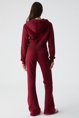 GRIMELANGE Iressen Kadın Nakış Desenli Regular Fit Bordo Eşofman Altı Bordo