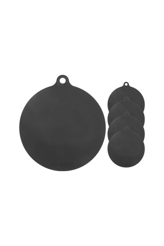 5 Paket Elektrikli İndüksiyonlu Ocak Koruyucu Mat Kaymaz Mat, Siyah Siyah