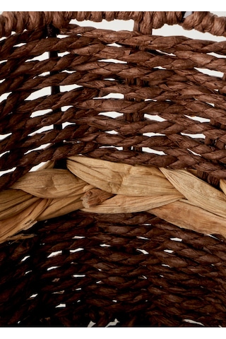 Bella Maison Neroa Kulplu Sepet Naturel 29x24x20 Cm Naturel