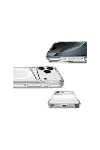 Senon Apple iPhone 17 Pro Max İçin Kılıf Zore Magsafe İle Uyumlu Şarj Özellikli T-max M-safe Kapak