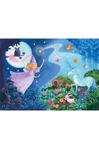 Djeco Dekoratif Puzzle 36 Parça / The Fairy And The Unicorn
