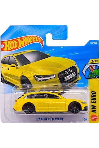 Hot Wheels '17 Audi Rs 6 Avant - Hw Euro Özel Seri Metal Oyuncak Araba Çok Renkli
