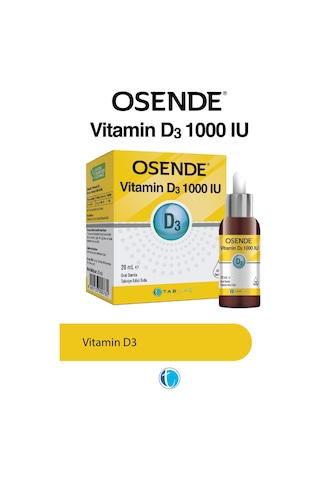 Osende Vitamin D3 1000 Iu Damla 20 ML