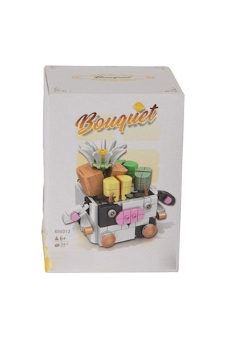 P655012 Hayvan Saksıları Buket Setleri İnek 341 Parça Block Oyuncak 44 Cats