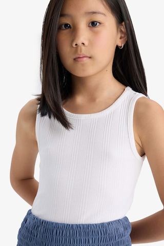 Defacto Kız Çocuk Bisiklet Yaka Basic Düz Atlet Z7815a625hswt32 Beyaz