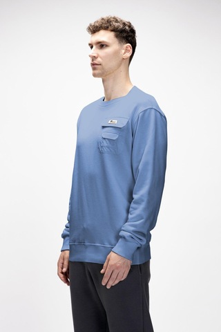 Bad Bear Rise Element Mavi Crewneck Erkek Sweatshirt Mavi