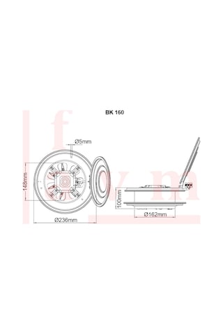 Bvn Bahçıvan Bk 160 Kapaklı Aksiyel 16 Cm 450 M³/H Baca Aspiratör - 550337368